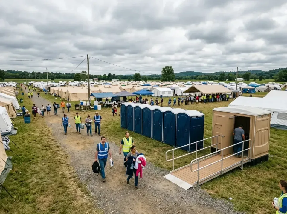 disaster-relief-camp-restrooms-010 — frequently asked questions, Dumpster & Portable Bathrooms Rental in Roseville, MI